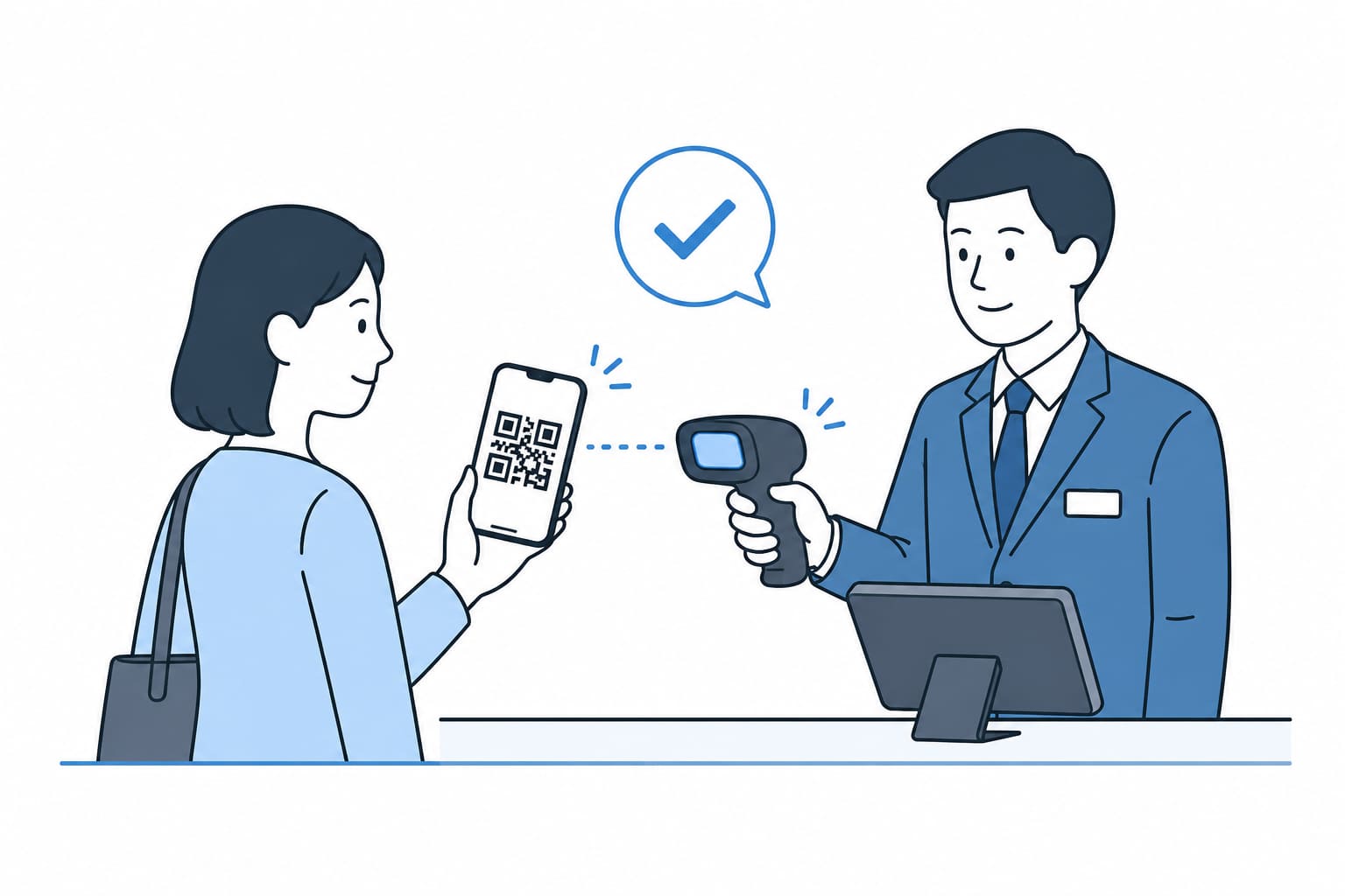入場証QRで当日の受付を簡単に